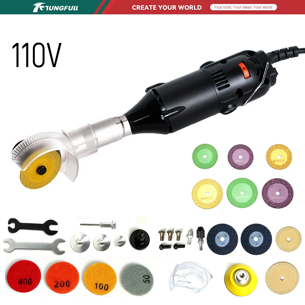 Power Tools Diy - Mini-meuleuse d'angle électrique TUNGFULL 110V, outil