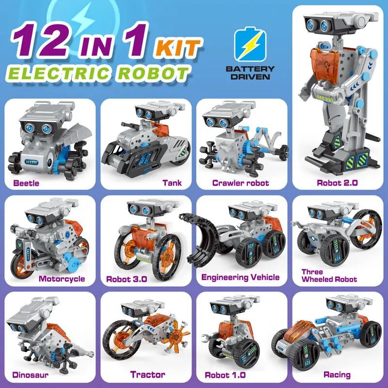 Robot solaire 12 en 1, expérie - Power Tools Diy avis et prix
