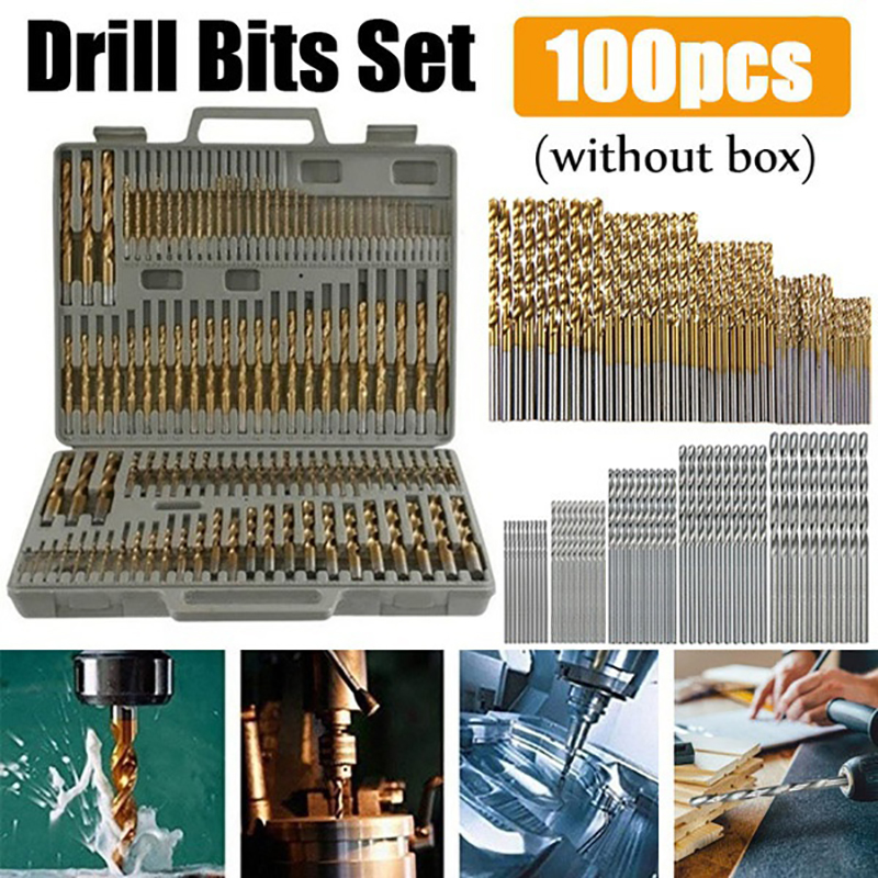100/50pcs forets revêtus de ti - Power Quality Tools avis et prix