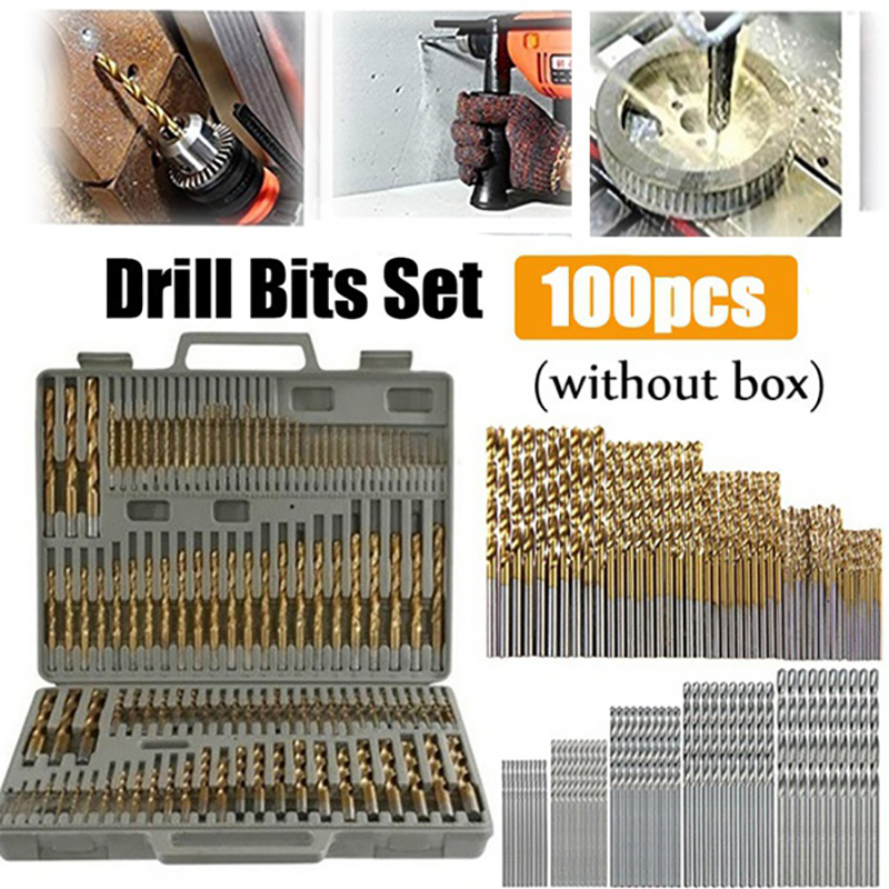 100/50pcs forets revêtus de ti - Power Quality Tools avis et prix